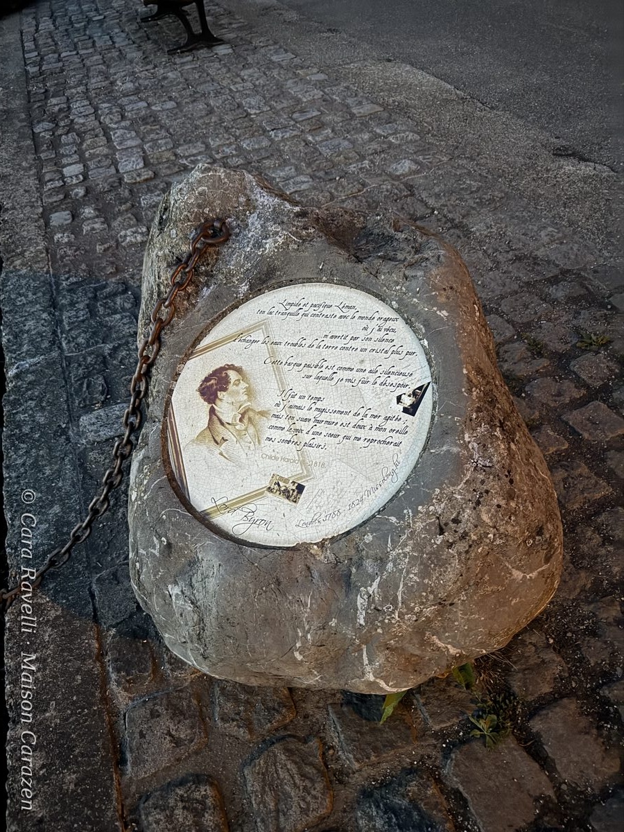 Byron stone in Nernier